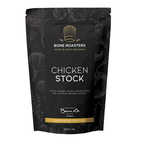 BONE ROASTERS 500ML CHICKEN STOCK GF*