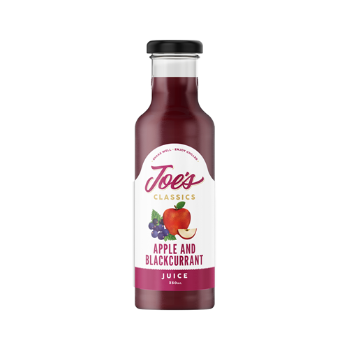 JOES 350ML x 12 APPLE & BLACKCURRANT JUICE