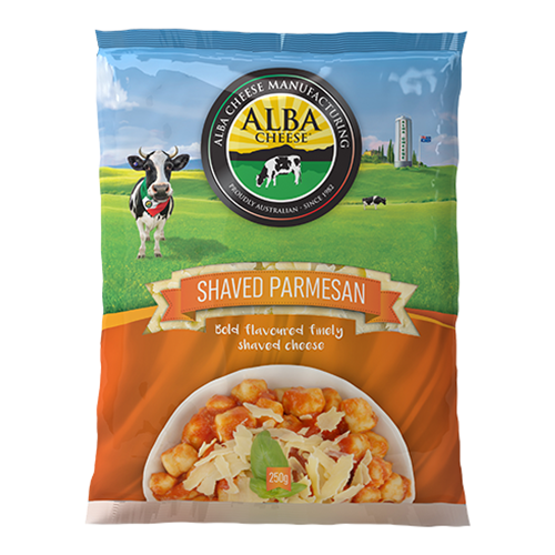 ALBA 16 x 250G SHAVED PARMESAN CHEESE