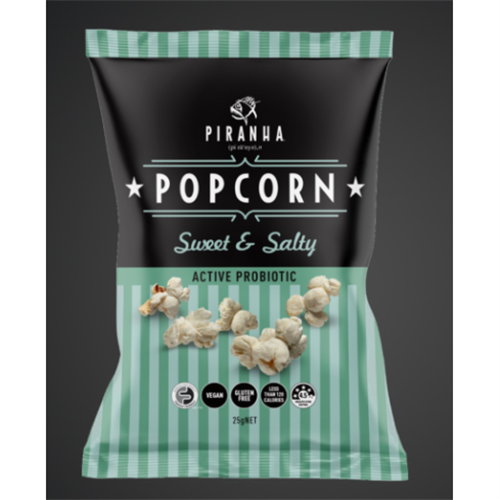 PIRANHA 24X25G SWEET & SALTY POPCORN