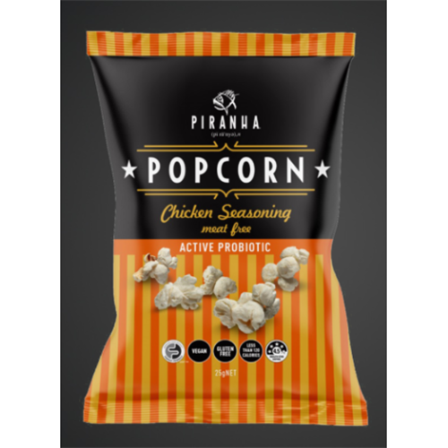 PIRANHA 24X25G CHICKEN SEASONING POPCORN*