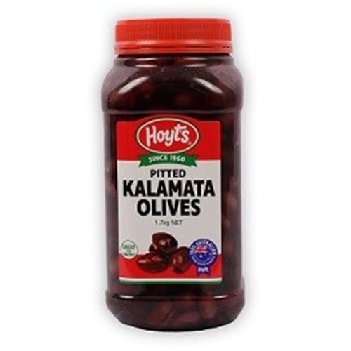 HOYTS 2.2KG BLACK KALAMATA OLIVES SLICED