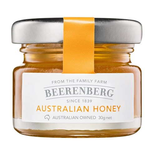 BEERENBERG 60x30G AUS HONEY GLASS JAR