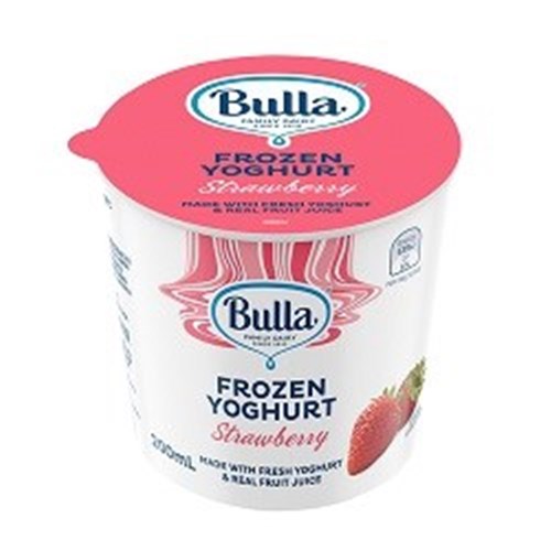 BULLA 200MLx36 FROZEN STRAWBERRY YOGHURT CUP