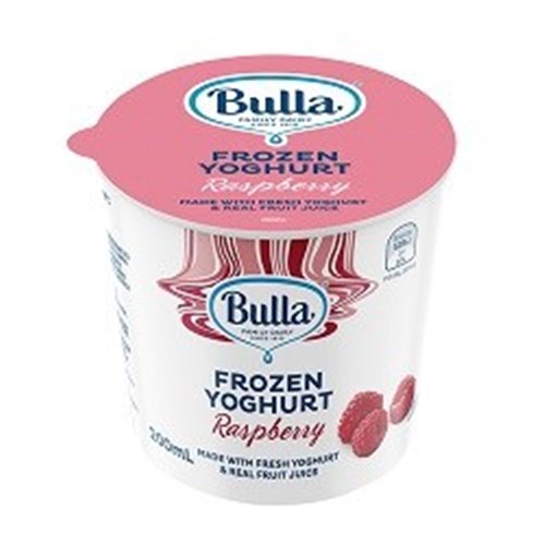 BULLA 200MLx36 FROZEN RASPBERRY YOGHURT CUP