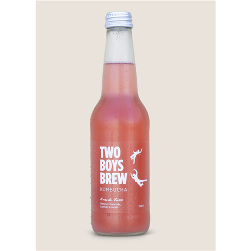 TWO BOYS BREW 12X330ML FRENCH KISS KOMBUCHA