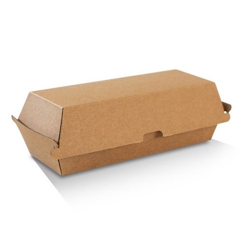 GREENMARK KRAFT PLAIN HOT DOG BOX (200) 