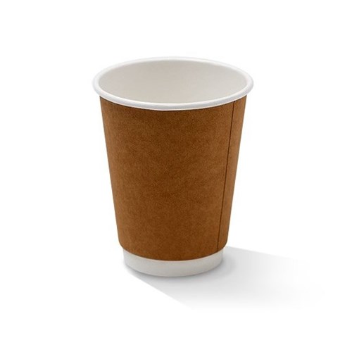 GREENMARK 12OZ COATED DBLE WALL KRAFT CUP (500)