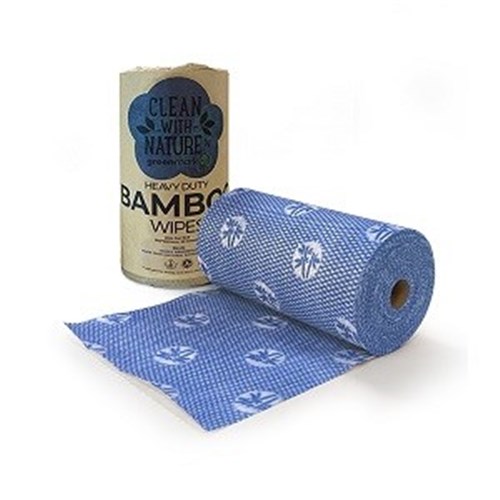 GREENMARK H/DUTY COMPOST BAMBOO WIPE BLUE (6 ROLL)