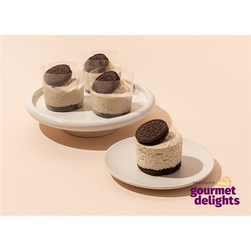 PRIESTLEYS 8 x IND COOKIES & CREAM CHEESECAKE