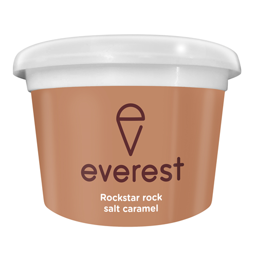 EF 120MLx24 ROCK SALT CARAMEL SPOON IN LID DIXIE