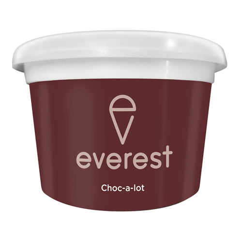 EF 120MLx24 CHOC-A-LOT SPOON IN LID DIXIE