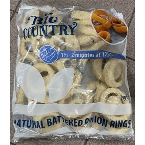 BIG COUNTRY 1KG ONION RINGS
