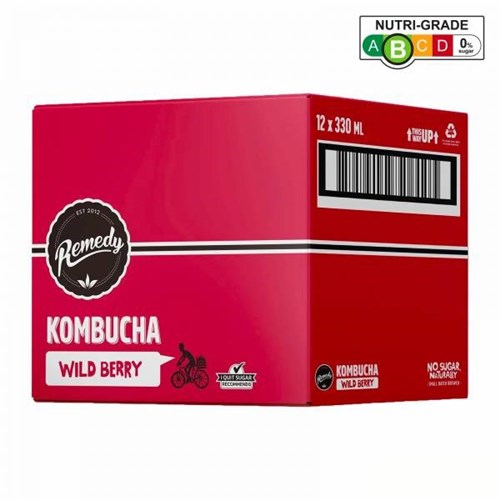 REMEDY KOMBUCHA 12 x 330ML WILD BERRY