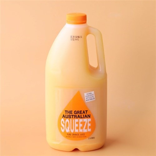 GREAT AUS SQUEEZE 6 x 2LT ORANGE JUICE