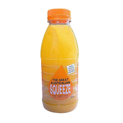 GREAT AUS SQUEEZE 12 x 500ML ORANGE JUICE