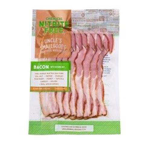 UNCLE RETAIL 14x150G BACON STREAKY SLICED (NITRATE FREE)*