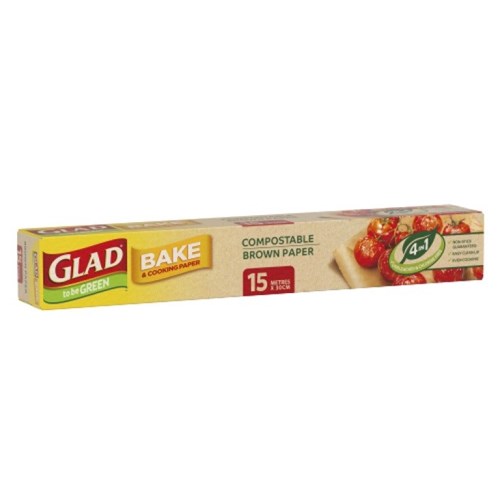 GLAD COMPOSTABLE 15M x 30CM BAKING PAPER