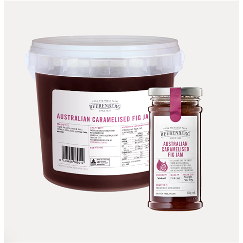 BEERENBERG CARAMELISED FIG JAM  2x2KG *