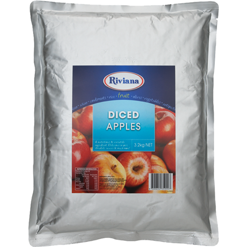 RIV 3KG POUCH PACK DICED APPLE