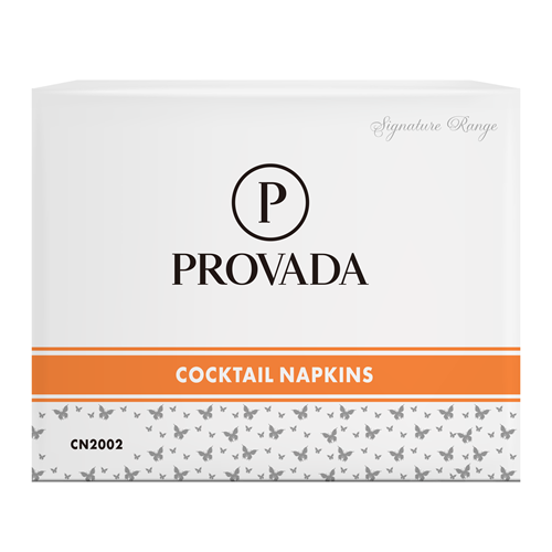 PROVADA 2PLYx250 WHITE COCKTAIL NAPKINS