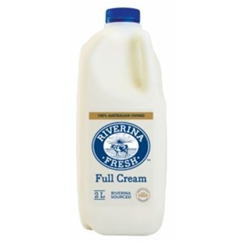 RIVERINA 6x2LT FULL CREAM MILK