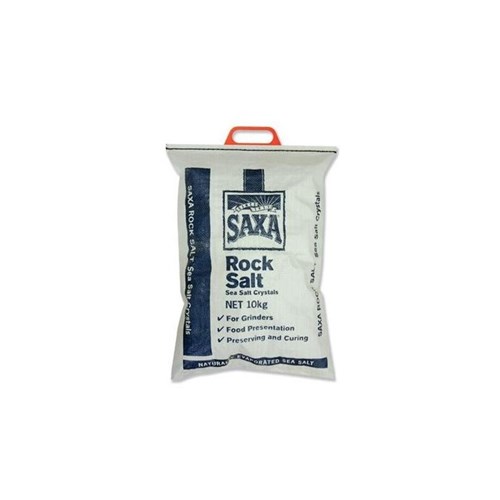 SAXA 10KG NATURAL ROCK SALT