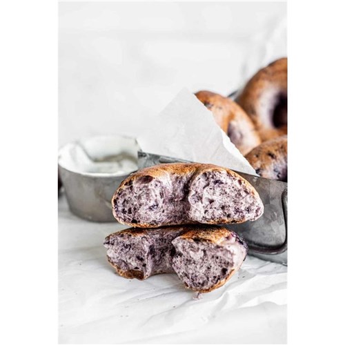 NY 120G x 16 BLUEBERRY BAGEL FULLY BAKED