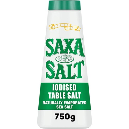 SAXA 750G IODISED TABLE SALT