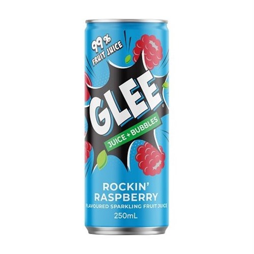 GLEE 24x250ML ROCKIN RASPBERRY FRUIT DRINK