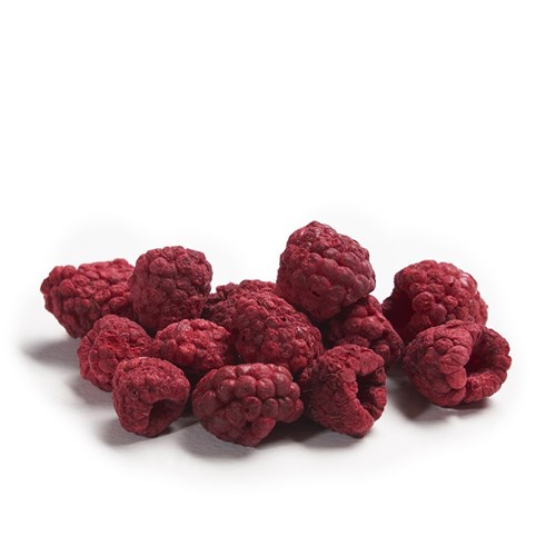 INSPIRED 100G FREEZE DRIED RASPBERRIES WHOLE