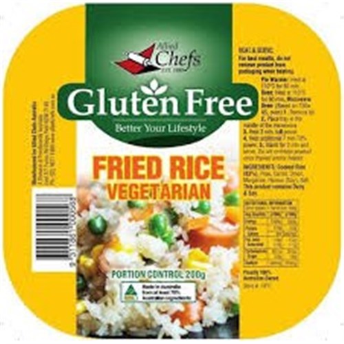 ALLIED CHEFS 200G X 24 FRIED RICE VEGETARIAN G/F