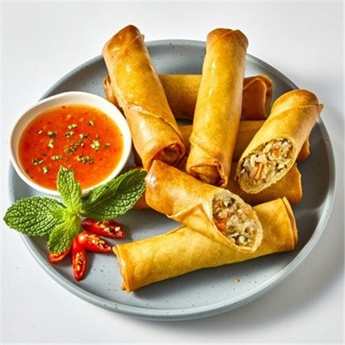 MRS TRANS 500G (50G X 10) LRG VEG SPRING ROLLS