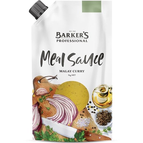 BARKER'S 1KG YELLOW MALAY CURRY MEAL SAUCE*