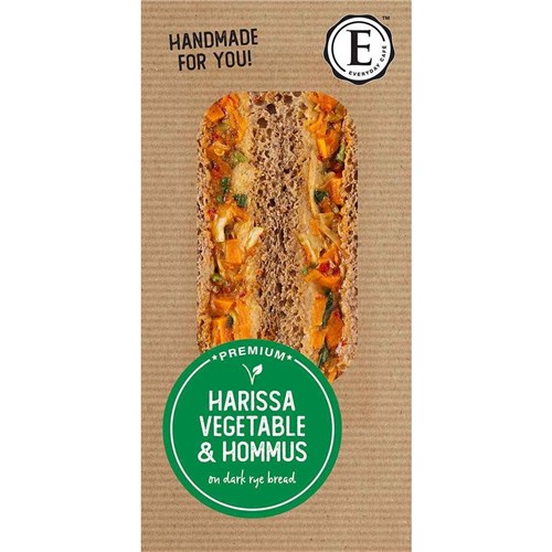 HM 12x175G HARISSA VEG AND HOMMUS SANDWICH