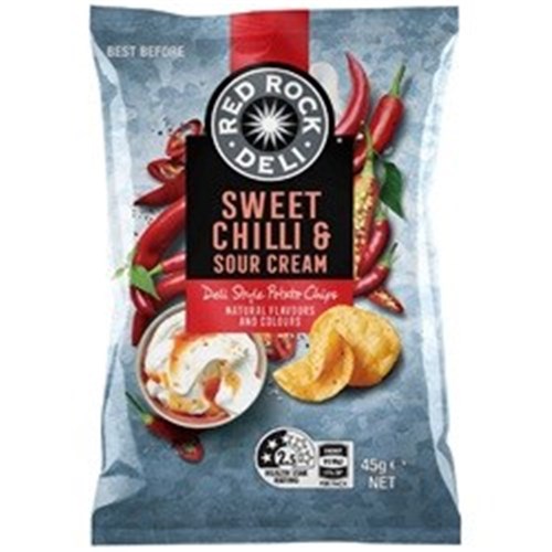 RED ROCK 45G x 18 SWEET CHILLI & SOUR CREAM