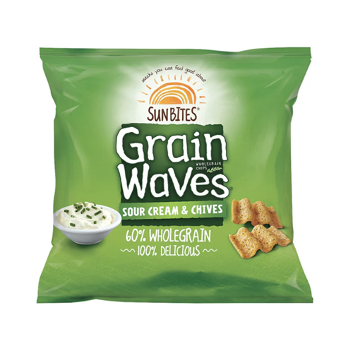 GRAINWAVES 28Gx21 SOUR CREAM AND CHIVES