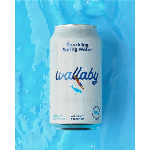 WALLABY 24x375ML SPARKLING SPRING WATER*