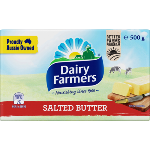 DAIRY FARMERS 500G SALTED BUTTER