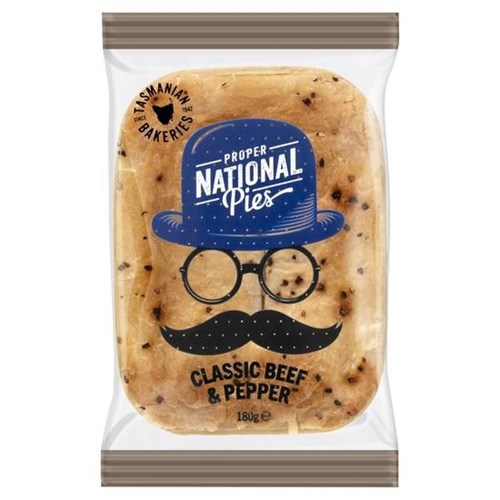 NAT PIES 16x180G CLASSIC BEEF AND PEPPER