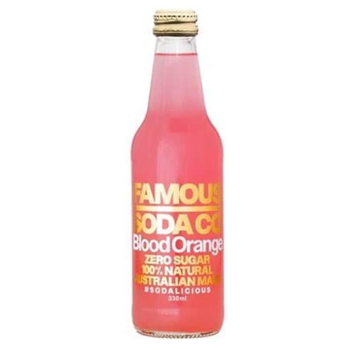 FAMOUS 12x330ML BLOOD ORANGE SODA