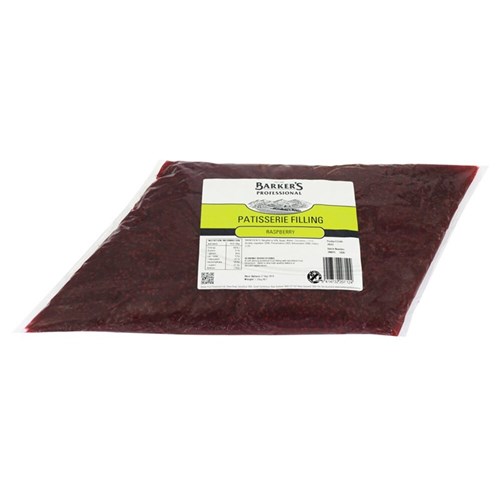 BARKER'S 1.25KG RASPBERRY PATISSERIE FILLING 