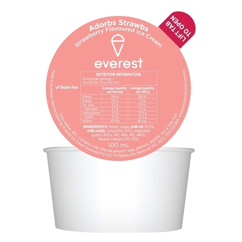 EF 100MLx24 STRAWBS DIXIES *