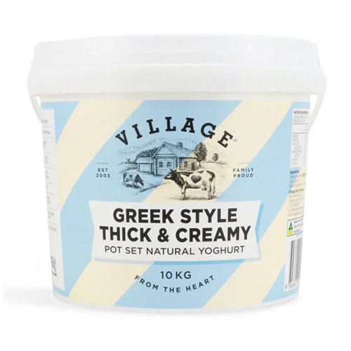 VILLAGE DAIRY 10KG GREEK STYLE YOGHURT