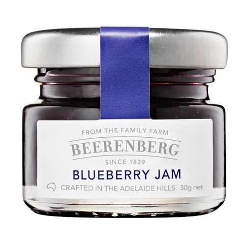 BEERENBERG 60x30G BLUEBERRY JAM GLASS JAR