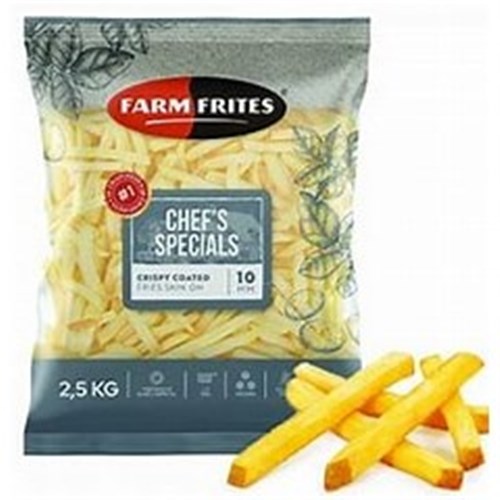 FARM FRITES FRIES 6X2KG 10MM SKIN ON