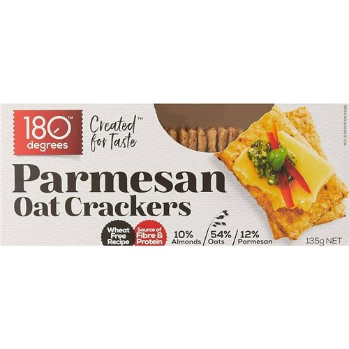 180 DEGREES 135Gx12 OAT CRACKER PARMESAN