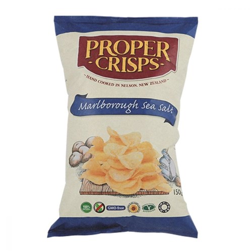 PROPER CRISPS 150Gx12 MARLBOROUGH SEA SALT
