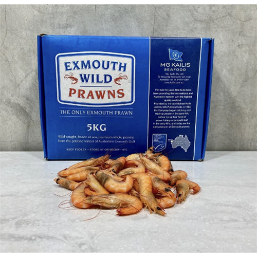 KB'S 5KG 10/15 WHOLE COOKED KING PRAWN