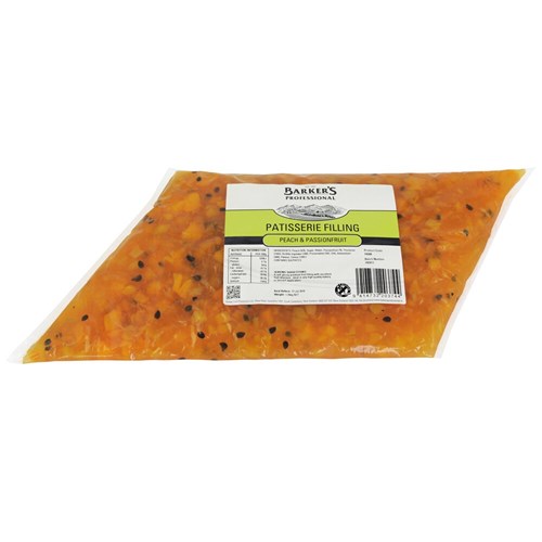 BARKER'S 1.25KG PEACH & PASS/FRUIT PATISSERIE FILL